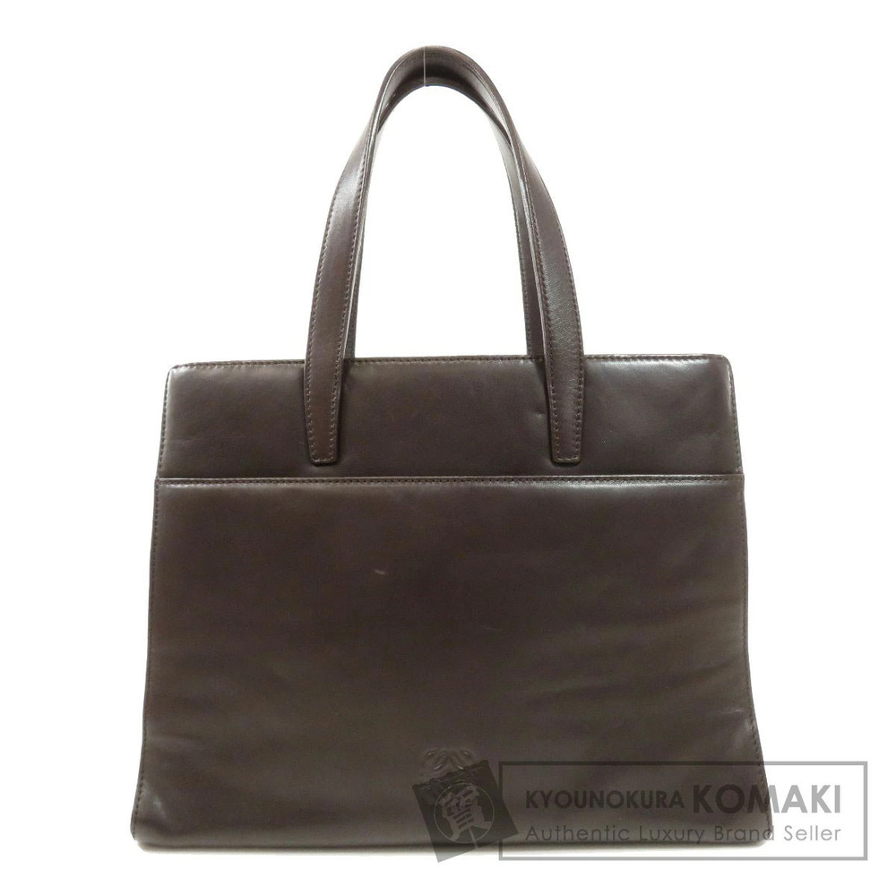 Loewe logo embossed tote bag lambskin